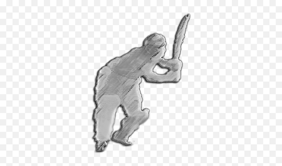 Batting Shadow Figure - Cricket Shadow Emoji,Squirt Gun Emoji