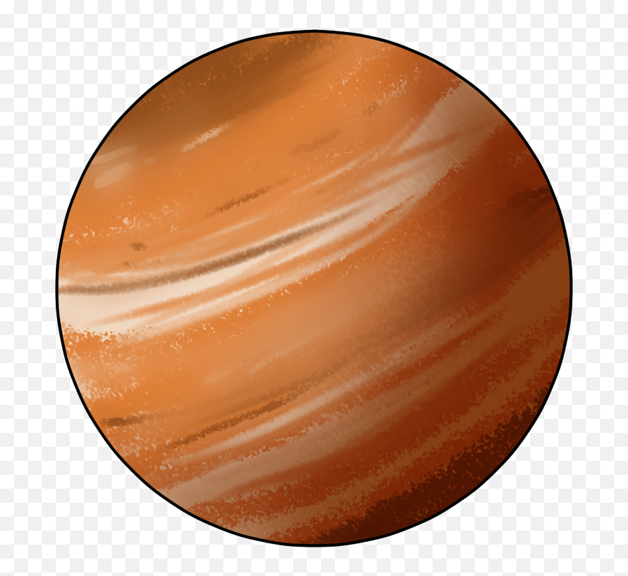 Jupiter Clipart Planet - Jupiter Planet Cartoon Png Emoji,Jupiter Emoji