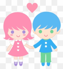 Clipart Of Couple Couples And Lovers - Boy Or Girl Png Waiting For Future Life Partner Emoji