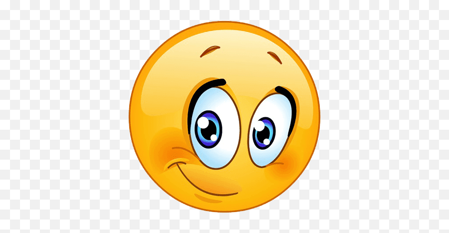 Bashful Smiley Png Image With Transparent Background - Bashful Emoji,Creepy Emoji