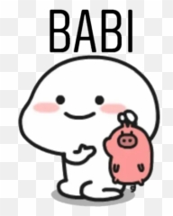 Lil bean WhatsApp Stickers - Cloud Little Bean Emoji
