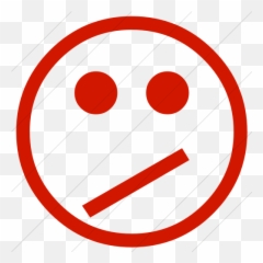IconsETC Simple red classic emoticons confused face - Dot Emoji