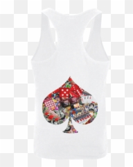 Spade Playing Card Shape - Sleeveless Emoji