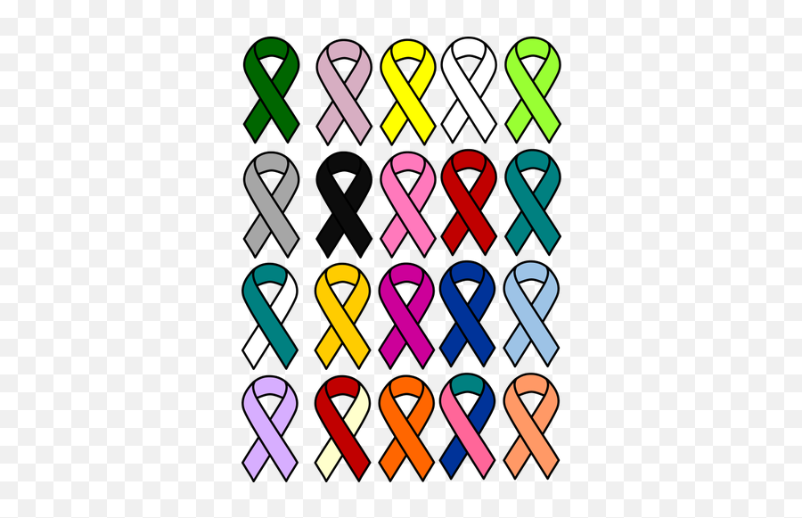 Cancer Ribbons - Ribbons For Cancer Png Emoji,Breast Cancer Emoji