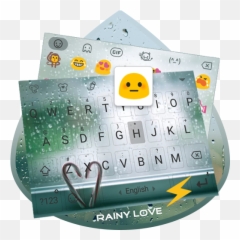 Rainy Love Keyboard - Smiley Emoji