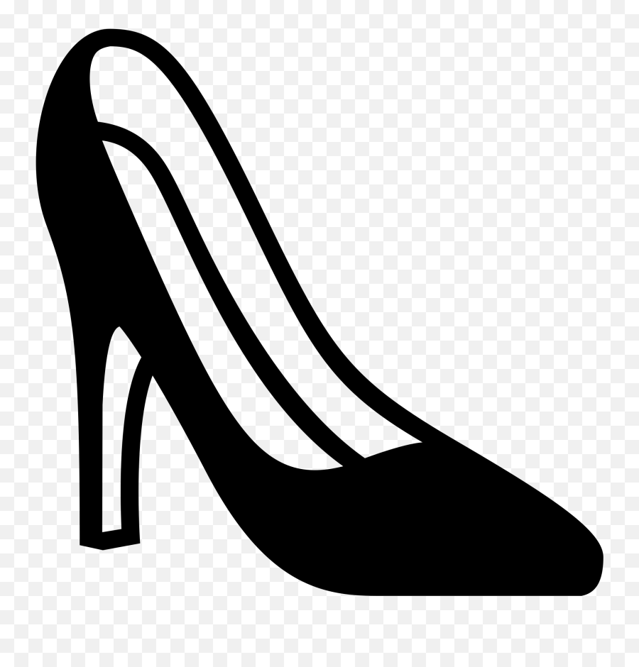 Heels Clipart Emoji Heels Emoji Transparent Free For - Heels Transparent Black Clipart,Shoe Emoji