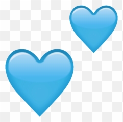 Heart Emoji Blueheart Heartemoji Freetoedit - Pastel