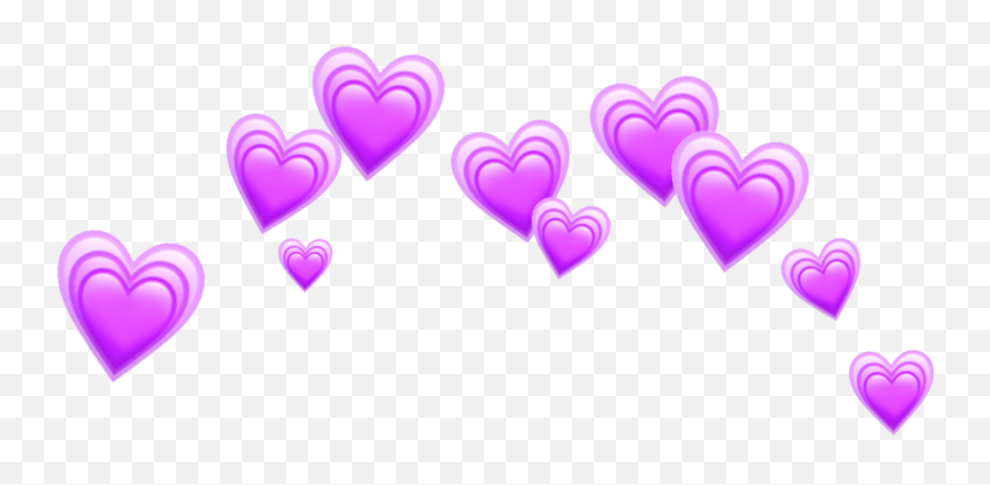 Crown Tumblr Emoji - Emoji Heart Crown Transparent,Purple Heart Emoji Png