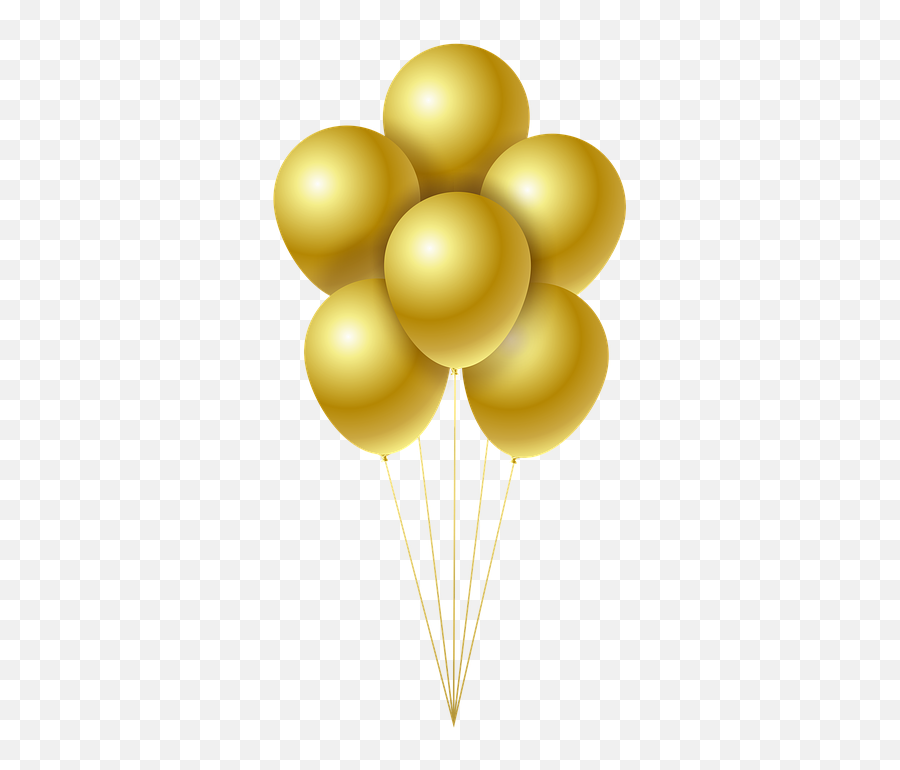 1 - Gold Balloons Background Png Emoji,Emo Emoticon