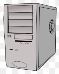 Pc Case Vector Clip Art - Clipart Emoji