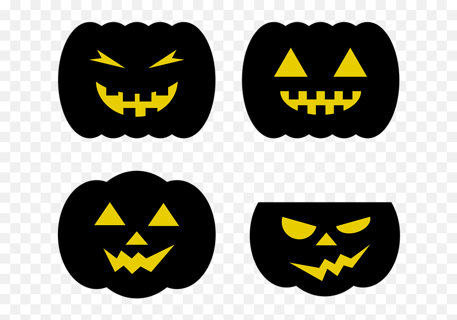 De Halloween Calabaza Emoticonos - Cartoon Scary Cartoon Halloween Pumpkin Png Emoji,Emoticones Para Facebook