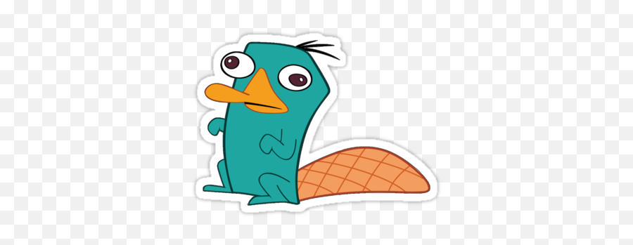 Perry The Platypus Sticker - Dumb Perry The Platypus Emoji,Platypus Emoji