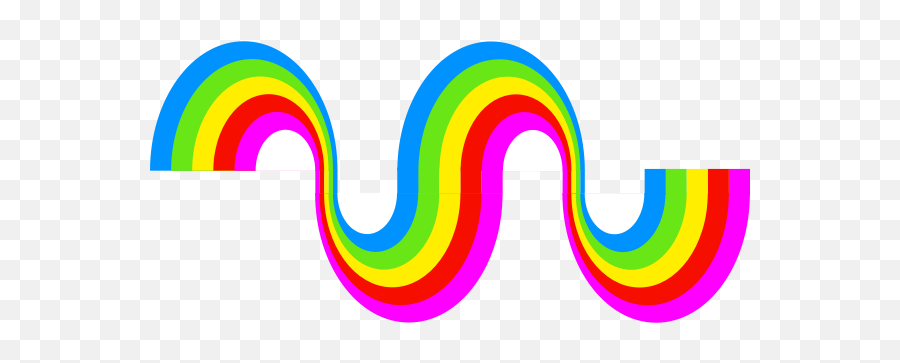Rainbow Decoration Vector Drawing - Graphic Design Emoji,Rainbow Emoji On Facebook