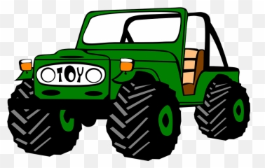 Jeep Green Vehicle - Clipart Of Emoji