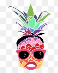 Masks Clipart Pineapple - Pin Up Pineapple Emoji,Tiki Head Emoji