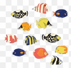 Tropicalfish Schooloffish Fish Fishes - Emoji