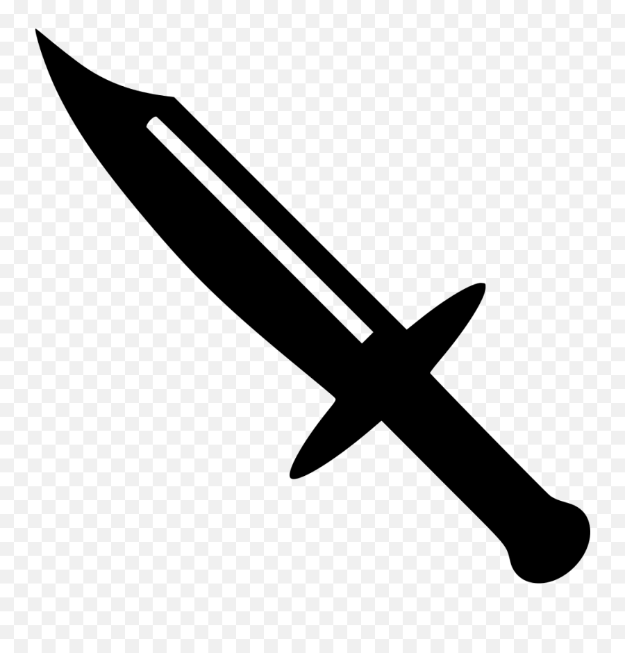 Sword Clipart Eps Sword Eps Transparent Free For Download - Knife Black And White Graphics Emoji,Swords Emoji