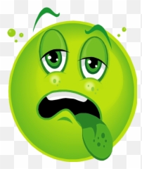 Download Free Png Emoticon Smiley Sick Emoji Hd Image - Face Clipart