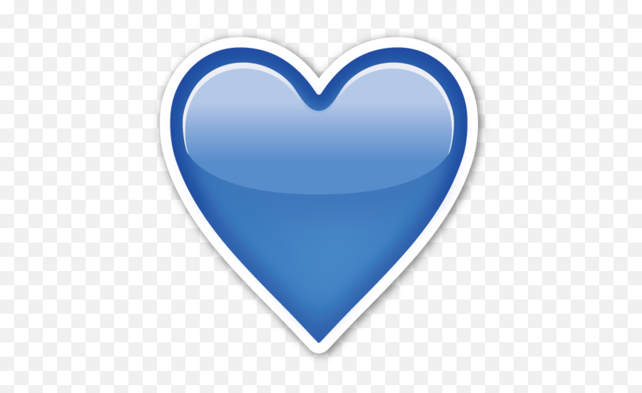 3 - Blue Heart Emoji Sticker Png,Nani Emoji