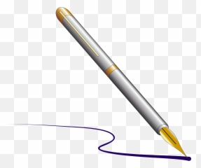 Writing Pen Clipart Transparent - Gambar Pena Png Emoji,Pen Emoji
