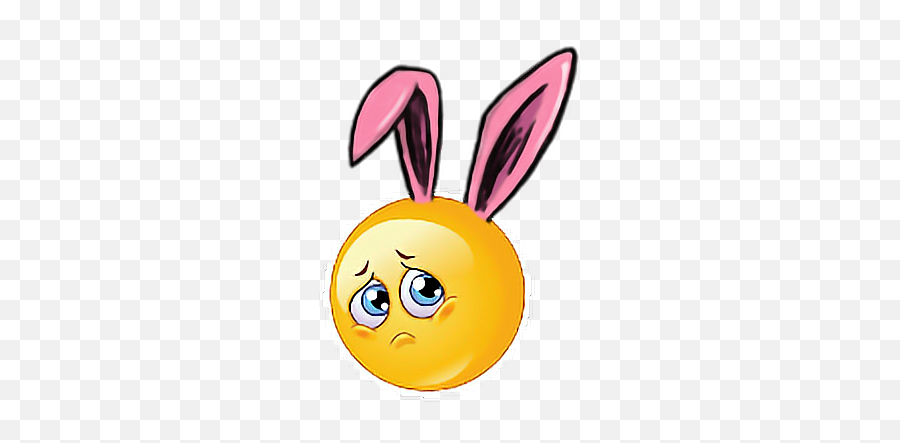 Bunnyears Emoji Ftestickers - Easter Bunny Ears Png,Bunny Ears Emoji