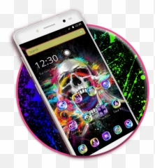Vibrant Paint Scalp Theme Lietotnes - Samsung Galaxy Emoji,Cig Emoji