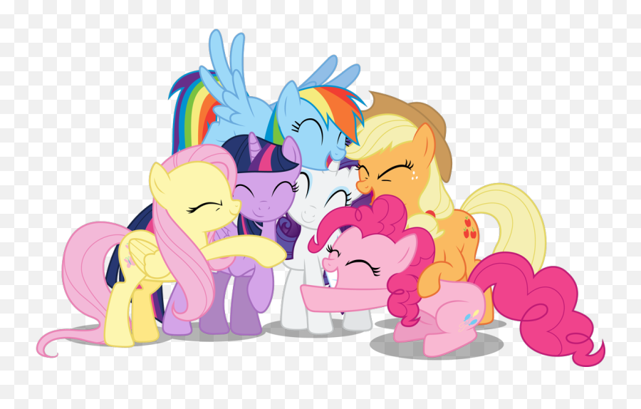 Forum Games - My Little Pony Hug Mane 6 Emoji,Group Hug Emoji