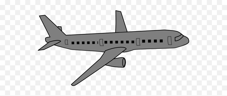 Airplane Clipart Grey - Grey Plane Clipart Emoji,Emoji Horse And Plane