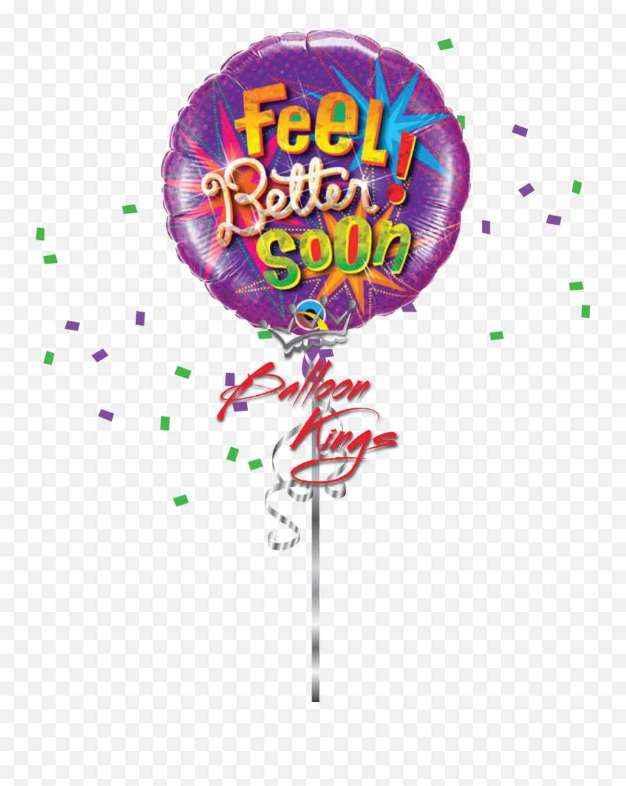Feel Better Soon Stars - Balloon Emoji,Feel Better Emoji