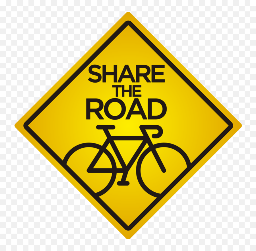 Cyclist Caution Share The Road Car Decal - Turn Around Dont Drown Emoji,Caution Emoji