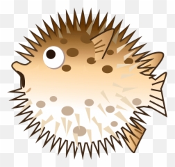 Blowfish Emoji Clipart - Abstract Motif Design,Blowfish Emoji