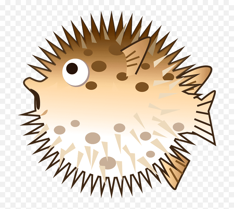 Blowfish Emoji Clipart - Abstract Motif Design,Blowfish Emoji
