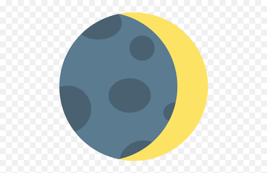 Waxing Crescent Moon Emoji - Cuarto Menguante Luna Emoji,Moon Emoji