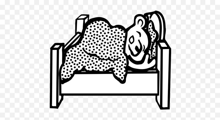Bear Sleeping In A Bed - Winterruhe Clipart Emoji,Bear Emoticon