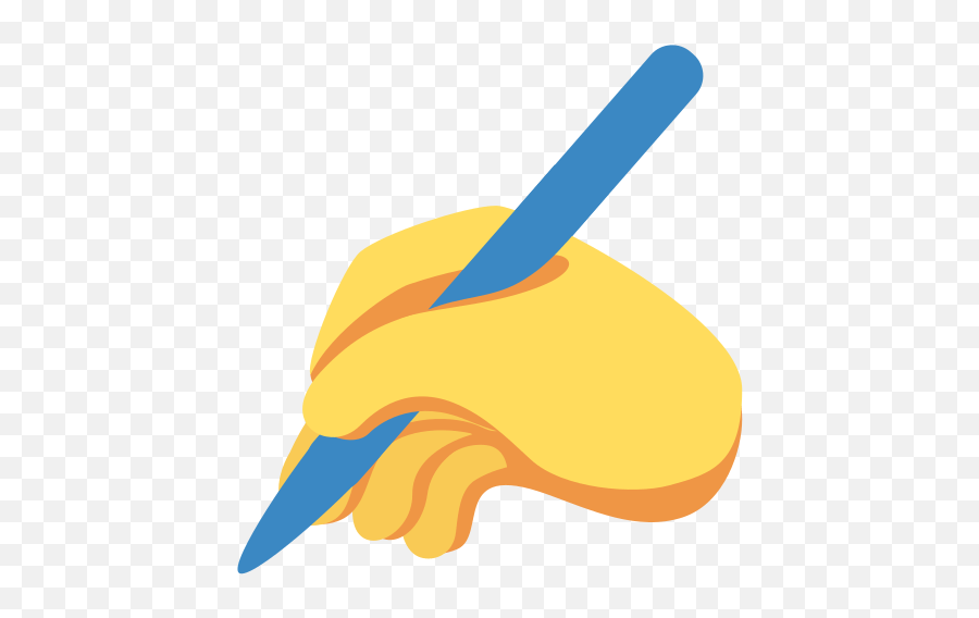 Writing Hand Emoji Meaning With Pictures - Cartoon Writing Hand Png,Hand Emoji