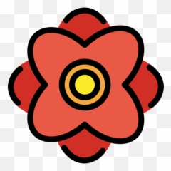 Rosette - Clip Art Emoji,Poppy Emoji