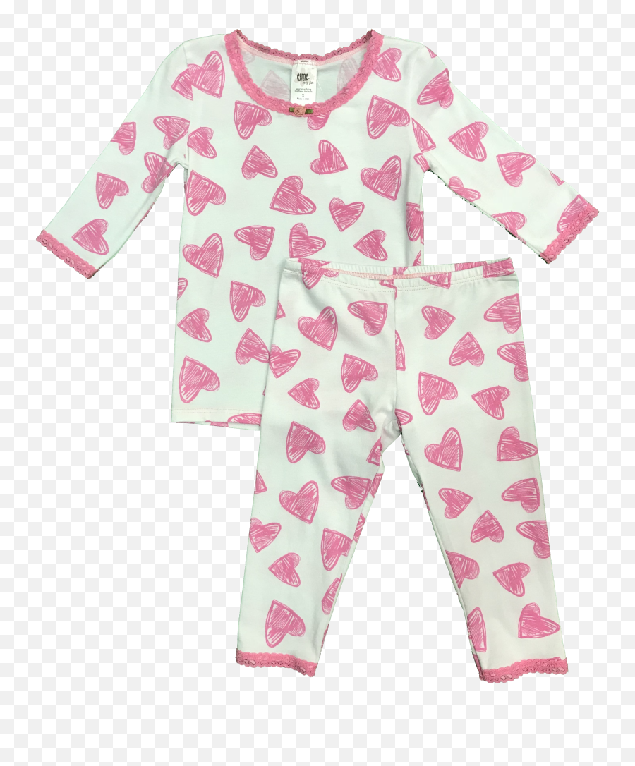 Loungewear 2pc Hearts Pink Pajama Set Emoji,Emoji Pajama Set