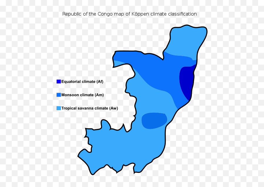 Republic Of The Congo Map Of - Climate Map Of Congo Brazzaville Emoji,Dominican Republic Emoji