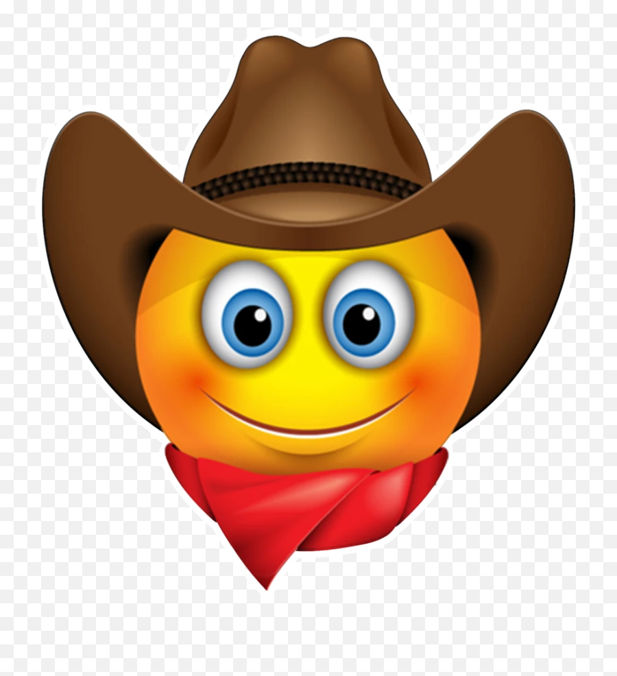 Cowboy Emoji - Cowboy Emoji,Crazy Emoji