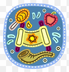 Download Vector Illustration Of Hebrew Jewish Rosh Hashanah - Free Images Download Rosh Hashanah Emoji,Jewish Emoji