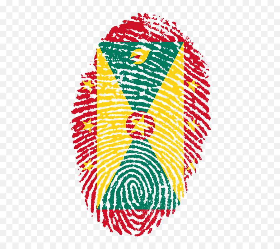 Grenada Flag Fingerprint - Grenada Flag Emoji,Grenada Flag Emoji