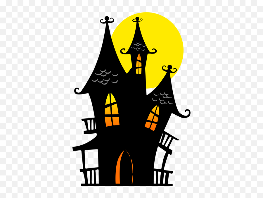 Halloween Png - Silhouette Haunted House Clipart Emoji,Find The Emoji Halloween Costume