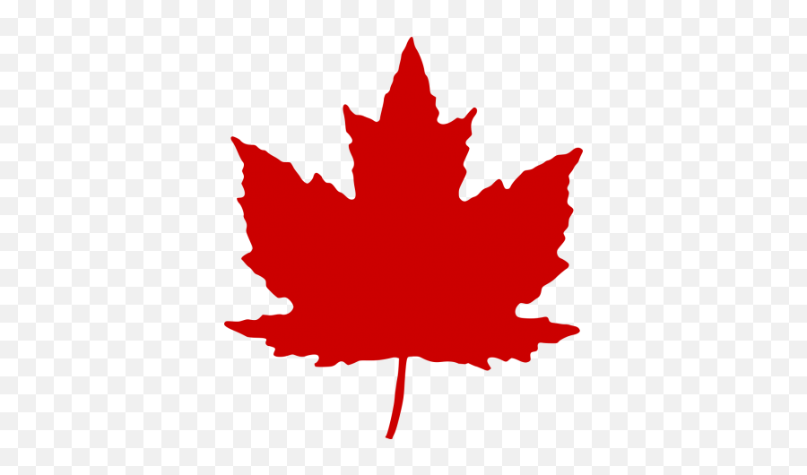 Red Canada Maple Leaf Png Transparent - Maple Leaf Clipart Transparent Emoji,Maple Leaf Emoji
