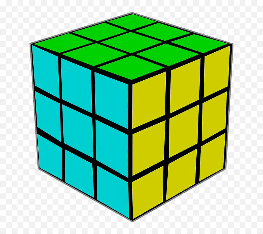 Rubiks Cube Puzzle Color - Rubiks Cube Clipart Png Emoji,Ice Cube Emoji