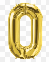 Gold Letter O Balloon - Rose Emoji