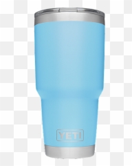 Yeti Rambler 30 Oz Tumbler With - Light Blue Yeti Emoji,Yeti Emoji