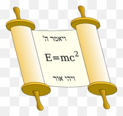 Tora Scroll With Einstein Equation - Clipart Torah Emoji,Rosh Hashanah Emoji
