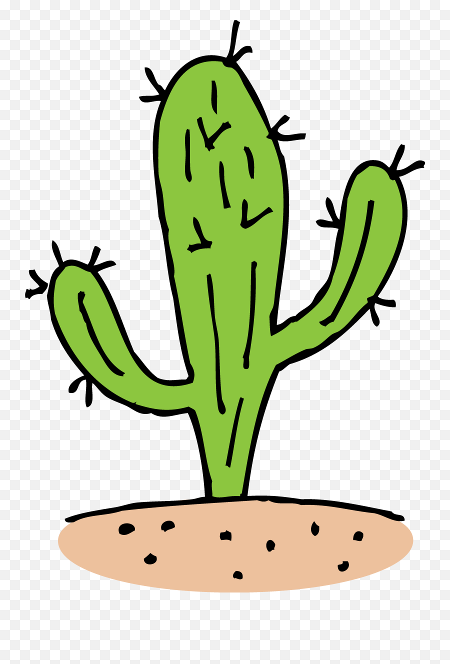 Desert Cactus Transparent Png Clipart - Cactus Black And White Clipart Emoji,Desert Emoji