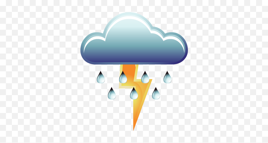 Collection Of Thunderstorm Clipart - Weather Symbol For Thunderstorms Emoji,Thunderstorm Emoji