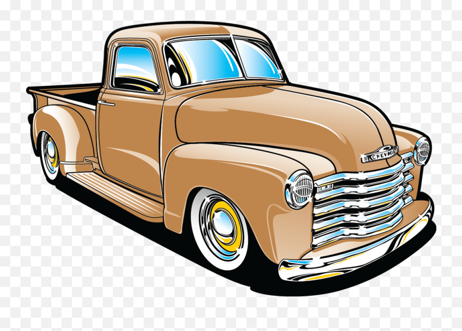 Pickup Truck Chevrolet Bel Air Car - Old Pickup Truck Png Emoji,Pickup Truck Emoji